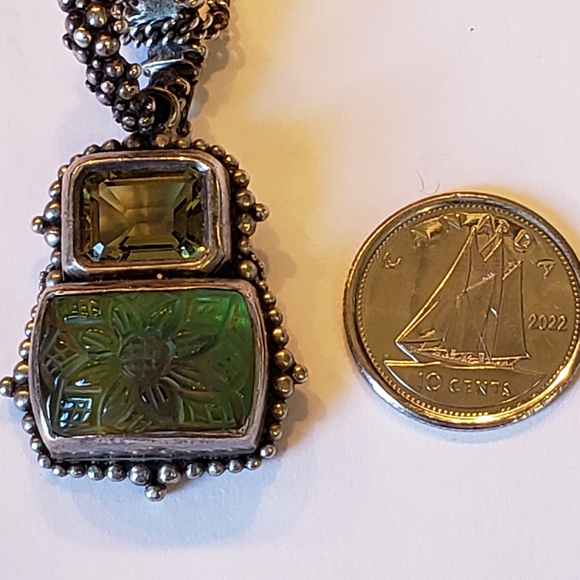 Citrine and Peridot Necklace by Stephen Dweck - Picture 4 of 5